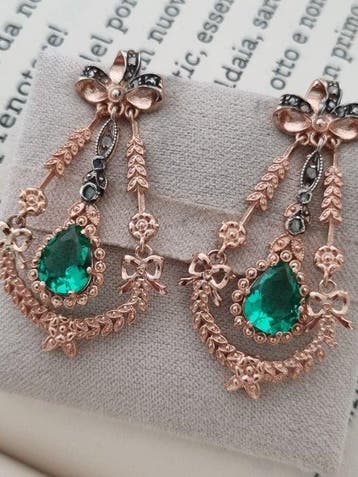 Zonder minimumprijs - Oorbellen - 9 kt. Zilver, Roségoud, Sieraden, Tassen en Uiterlijk, Nieuw