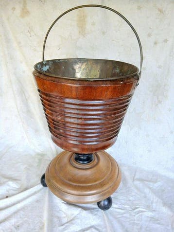 Theepot - Hout, Metaal, Brons - Theestoof