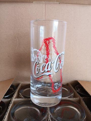 Originales Coca-Cola Always 12 x Longdrinkgläser Set aus