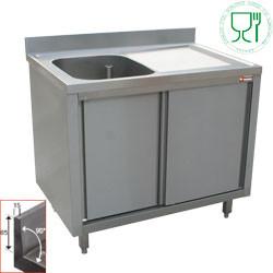 RVS Spoeltafel | Spoelbak Links | 140x70x88 cm HorecaTraders, Verzenden, Nieuw in verpakking