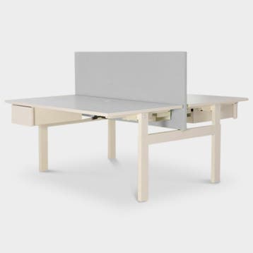 Vepa benchwerkplek, (2x) 160 x 80 cm, wit blad, hoogte, Huis en Inrichting, Bureaus, Ophalen of Verzenden, Nieuw