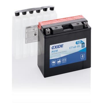 Exide AGM 12V accu | ET14B-BS | 12V 12Ah, Ophalen of Verzenden, Nieuw