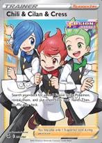 Trainer Chili & Cilan & Cress 258/264 (Fusion Strike), Ophalen of Verzenden, Nieuw, Losse kaart, Foil