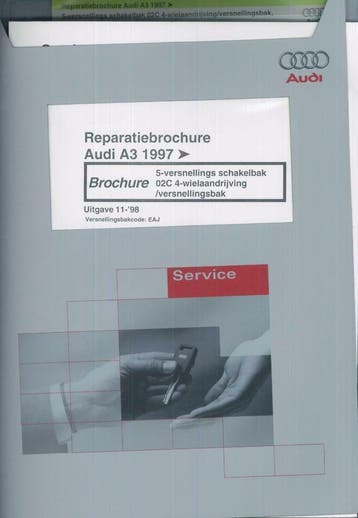 1997 Audi A3 Reparatiebrochure, Verzenden