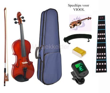 Viool set 4/4 Gratis verzending/oefenboek/28 online lessen, Muziek en Instrumenten, Strijkinstrumenten | Violen en Altviolen, Ophalen of Verzenden