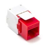 Keystone RJ45 | Cat6a U/UTP (Rood), Verzenden, Nieuw