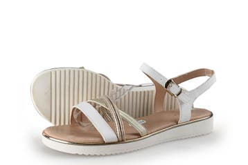 Graceland Sandalen in maat 38 Wit, Kleding | Dames, Verzenden, Wit, Sandalen of Muiltjes, Zo goed als nieuw