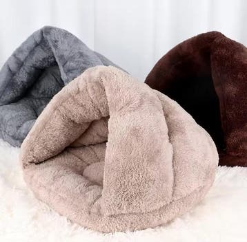 Warm Fleece Kattenbed – Zacht Huisdiernest en Slaaphuis, Verzenden, Nieuw