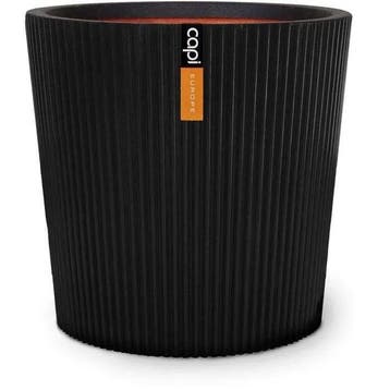 Kegelvormige vaas - CAPI EUROPE - Groove NL - 36 x 34 - Z..., Tuin en Terras, Verzenden, Nieuw, Overige typen