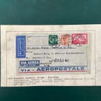 Duitse Rijk 1933 - Europa - Brazilië luchtpost van Hamburg, Gestempeld