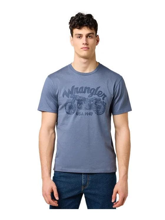 2dekans | Wrangler – Americana Tee – Heren T-Shirt – 100%, Kleding | Heren, T-shirts, Zo goed als nieuw, Maat 48/50 (M), Ophalen of Verzenden