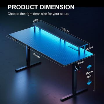 Zit sta bureau - Elektrisch - Verstelbaar - 160x60 cm - Zwar, Huis en Inrichting, Verzenden, Zo goed als nieuw