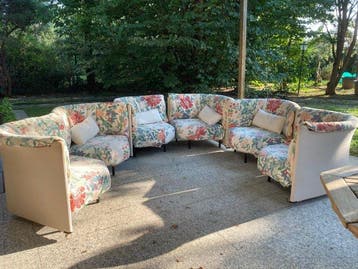 Cassina - Piero De Martini - Fauteuil (6) - sampan - Metaal,
