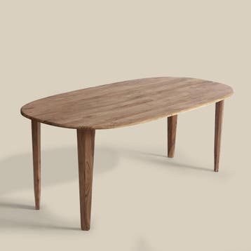 *WOONWINKEL* Ovale Eettafel Acacia Hout Naturel 220 Cm, Verzenden, Nieuw