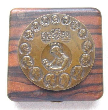 Nederland. Medal 1938 Plaquette geboorte Beatrix