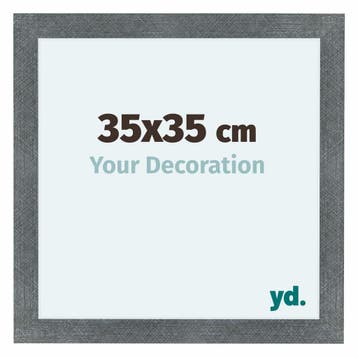 Fotolijst 35x35 cm - IJzer Geveegd - MDF - Como, Verzenden, Nieuw