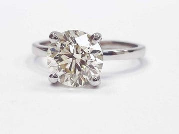 Verlovingsring - 14 karaat Witgoud - 2.59ct. tw. Diamant