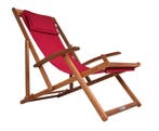 Ligstoel Rood Acaciahout 94x60x94cm (Stoelen), Verzenden, Nieuw