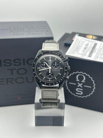 Omega - MoonSwatch - Mission to Mercury - Zonder, Sieraden, Tassen en Uiterlijk, Horloges | Heren, Nieuw