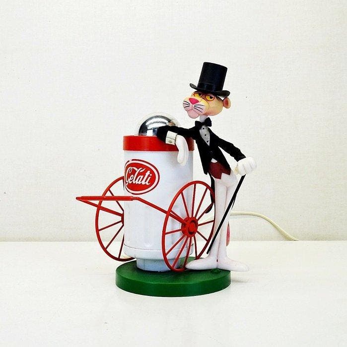 Nuova Linea Zero - Tafellamp - De Roze Panter - plastic -, Antiek en Kunst, Antiek | Lampen