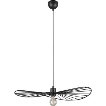 Metalen LED Hanglamp Trion Aupe - Mat Zwart, E27 Fitting, 1-, Ophalen of Verzenden, Nieuw