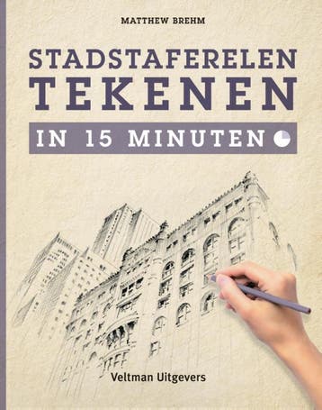 Stadstaferelen tekenen in 15 minuten - Matthew Brehm, Boeken, Verzenden, Zo goed als nieuw, Matthew Brehm