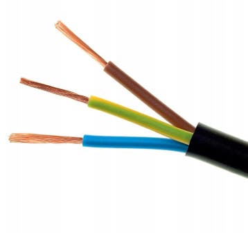 Stroomkabel - 3 x 0.75mm2 - Per meter - H03VV-F, Ophalen of Verzenden, Nieuw, Overige typen
