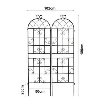 Tuinlatwerk Barrea hekwerk voor klimplanten 180x50 cm set va, Verzenden, Nieuw