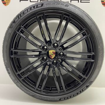 Porsche Boxster/Cayman 981/718 20 Turbo IV zwart met banden, Auto-onderdelen, Ophalen, Gebruikt, 265 mm, Banden en Velgen