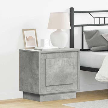 vidaXL Nachtkastje Beton Grijs 44 x 34,5 x 45 cm Bewerkt, Minder dan 45 cm, Verzenden, Nieuw, Minder dan 55 cm