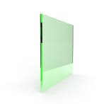 Enkel glas gekleurd 4 mm groen, Doe-het-zelf en Verbouw, Glas en Ramen, Ophalen of Verzenden, Nieuw