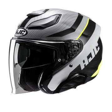 HJC F31 Naby Zwart Grijs Jethelm, Motoren, Nieuw met kaartje, Heren, Verzenden, HJC