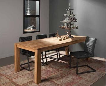 Tower Living Eettafel Losari rechthoekig teakhout 200x100x78, Huis en Inrichting, Tafels | Eettafels, Ophalen of Verzenden, Nieuw