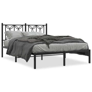 Tweepersoonsbed Frame Zwart | 41% Korting | Actie, Zo goed als nieuw, Twijfelaar, Metaal, Klassiek