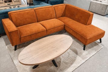 Hoekbank Den Haag - loungebanken - Oranje, Nieuw, 150 cm of meer, Stof, 250 tot 300 cm