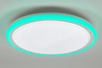 Rietveld Plafondlampen - Wit, RGB Multicolor - Kunststof, Huis en Inrichting, Lampen | Plafondlampen, Verzenden, Nieuw