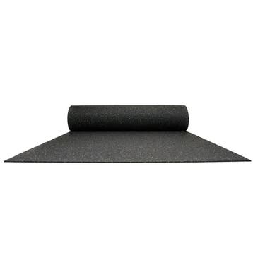 Sportvloer - Rol van 12,5 m2 - Dikte 6 mm - Zwart / Groen, Verzenden, Nieuw