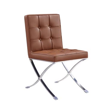 Berlin design eetkamerstoel / vergaderstoel - Cognac, Huis en Inrichting, Bureaus, Ophalen of Verzenden, Nieuw