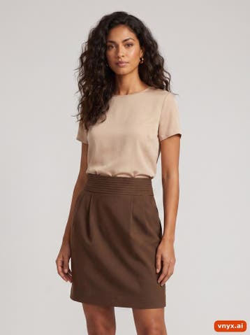 Woolmark Minirokken Dames maat W28 Bruin Vintage, Kleding | Dames, Rokken, Ophalen of Verzenden, Nieuw