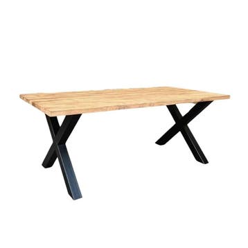 Stel uw rechthoekige tafel samen -  180x90 cm Stalen, Ophalen of Verzenden, Nieuw