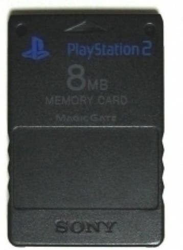 Sony PS2 Memory Card (Black) (PlayStation 2), Verzenden, Gebruikt