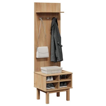 vidaXL Gangkast OTTA 50x40x160 cm massief grenenhout, Huis en Inrichting, Kasten | Kledingkasten, Verzenden, Nieuw