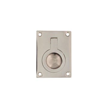 Intersteel Luikring rechthoekig 65x49mm - nikkel glans, Verzenden, Nieuw