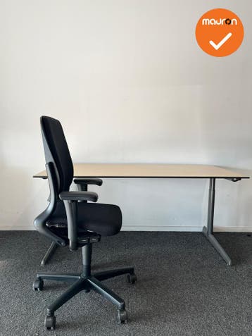 Refurbished Ahrend 500 Werkplek - Ahrend 500 Bureau + Ahrend, Werkplek, Ophalen of Verzenden, Gebruikt, Bureau