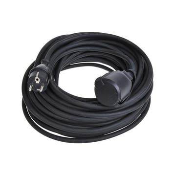 ProPlus Verlengkabel - 20 meter - 3 x 1.5 mm² - Zwart - B.., Ophalen of Verzenden, Nieuw