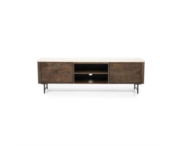 TV meubel Lio Travertin 170 cm - bruin | Eleonora, Ophalen of Verzenden, Nieuw