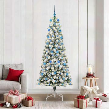 vidaXL Kunstmatige Inklapbare Kerstboom 300 LEDs Groen en, Verzenden, Nieuw