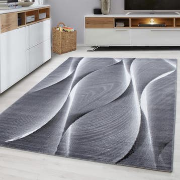 Modern Vloerkleed | Parma | Abstract | Zwart | 240x340 cm, Verzenden, Nieuw