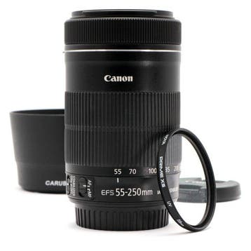 Canon EF-S 55-250mm F/4-5.6 IS STM Tele Zoomlens, Nieuw