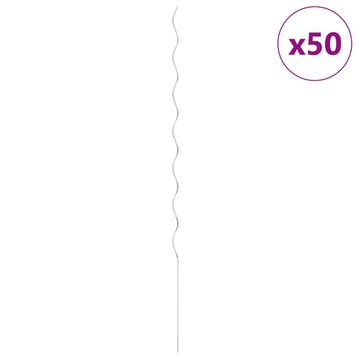 vidaXL Plantenstok spiraal 170 cm gegalvaniseerd staal 50 st, Verzenden, Nieuw, 60 cm of meer
